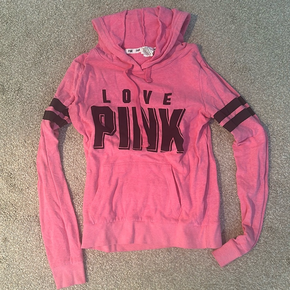 VS pink hoodie